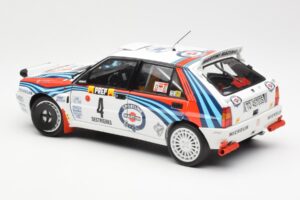 Lancia Delta HF Integrale Evo Martini #4 D. Auriol / B. Occelli Winner Rally Monte Carlo 1992 Kyosho 1:18 08348A Metal — billede 7 af 8