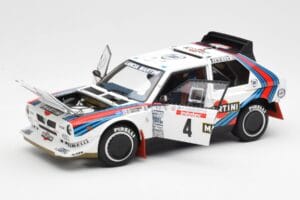 Lancia Delta S4 Martini #4 H. Toivonen / S. Cresto Rally Tour de Corse 1986 AUTOart 1:18 88620 Metal — billede 2 af 8