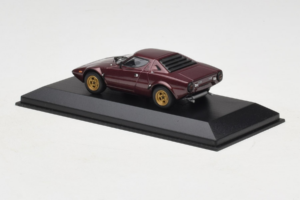 Lancia Stratos Bordeauxrød Minichamps 1:43 LANCIA001 Metal — billede 3 af 4