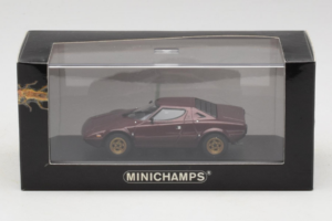 Lancia Stratos Bordeauxrød Minichamps 1:43 LANCIA001 Metal — billede 4 af 4