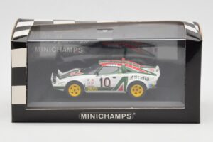 Lancia Stratos #10 Team Alitalia S. Munari / S. Maiga Rally Monte Carlo 1976 Minichamps 1:43 430761210 Metal — billede 4 af 4