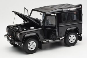 Land Rover Defender 90 Santorini Sort Metallic Kyosho 1:18 08901BK Metal — billede 2 af 8