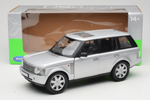 Land Rover Range Rover L322 Sølv Welly 1:18 12536W Metal — billede 8 af 8