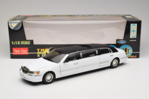 Lincoln Limousine Hvid Sun Star 1:18 1260 Metal — billede 8 af 8