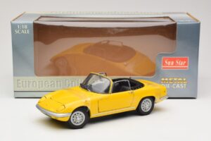 Lotus Elan S3 Cabriolet Gul Sun Star 1:18 4052 Metal — billede 6 af 6