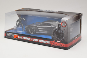 Lykan HyperSport Black Panther Med Figur Metals Diecast 1:24 99723 Metal — billede 3 af 3