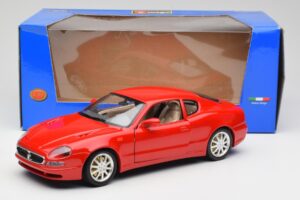Maserati 3200 GT Rosso Mondiale Bburago 1:18 3341-M1 Metal — billede 8 af 8