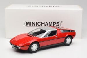 Maserati Bora Rød & Sølv Minichamps 1:18 107123721 Resin — billede 6 af 6