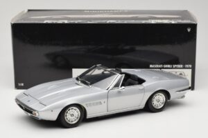 Maserati Ghibli Spyder Sølv Minichamps 1:18 100122330 Metal — billede 7 af 7