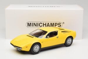 Maserati Merak Gul Minichamps 1:18 107123760 Resin — billede 6 af 6