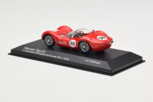 Maserati Tipo 61 #98 C. Shelby Times Mirror Grand Prix Riverside 1960 Minichamps 1:43 400601298 Metal — billede 3 af 4