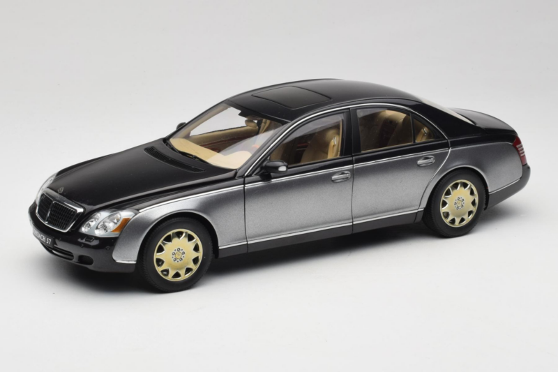 Maybach 57 SWB Caspian Black Himalayas Grey AUTOart 1:18 76151 Metal