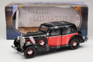 Maybach SW35 Hardtop Sort Rød Premier Miniature 1:18 PM-38208 Metal — billede 6 af 6