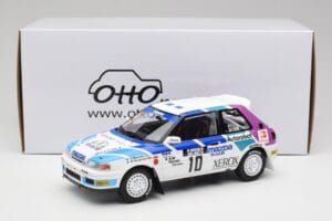 Mazda 323 GTX #10 T. Makinen / S. Harjanne 1000 Lakes Rally 1991 Otto 1:18 OT1099 Resin — billede 6 af 6