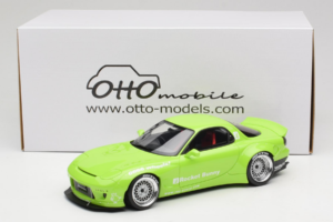 Mazda RX-7 FD Rocket Bunny Pearl Green Otto 1:18 OT1155 Resin — billede 6 af 6