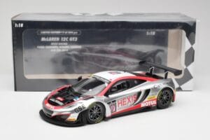 McLaren 12C GT3 Hexis Racing #107 O. Panis / F. Cazenave 24 Hours of Spa 2013 Minichamps 1:18 151131397 Metal — billede 6 af 6