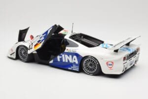 McLaren F1 GTR BMW Motorsport #42 J. Lehto / S. Soper / N. Piquet 24 Hours of Le Mans 1997 Minichamps 1:18 530133742 Metal — billede 5 af 8