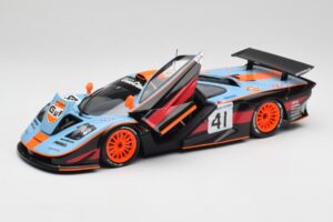 McLaren F1 GTR Gulf #41 P. Gounon / S. Oloffson 24 Hours of Le Mans 1997 Minichamps 1:18 530133741 Metal — billede 2 af 8