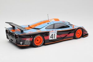 McLaren F1 GTR Gulf #41 P. Gounon / S. Oloffson 24 Hours of Le Mans 1997 Minichamps 1:18 530133741 Metal — billede 3 af 8