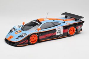 McLaren F1 GTR Gulf #41 P. Gounon / S. Oloffson 24 Hours of Le Mans 1997 Minichamps 1:18 530133741 Metal