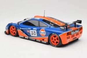 McLaren F1 GTR Gulf Racing #33 S. Bellm / A. Weaver / J. Lehto 24 Hours of Le Mans 1996 Minichamps 1:18 530133633 Metal — billede 7 af 8