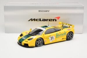 McLaren F1 GTR Harrods Mach One Racing #51 A. Wallace / D. Bell / J. Bell 24 Hours of Le Mans 1995 Minichamps 1:18 530133551  — billede 8 af 8