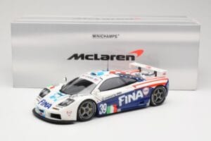 McLaren F1 GTR Team Bigazzi #39 N. Piquet / A. Cecotto / D. Sullivan 24 Hours of Le Mans 1996 Minichamps 1:18 530133639 Metal — billede 8 af 8