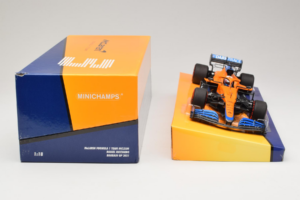 McLaren MCL35M Mercedes #3 D. Ricciardo McLaren F1 Team Bahrain Grand Prix 2021 Minichamps 1:18 533211803 Resin — billede 6 af 7