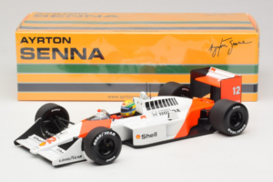 McLaren MP4/4 Honda #12 A. Senna Marlboro McLaren F1 World Champion 1988 Minichamps 1:18 540881812 Metal — billede 7 af 7
