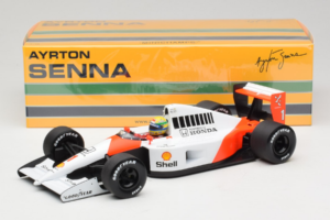 McLaren MP4/6 Honda #1 A. Senna Marlboro McLaren F1 World Champion 1991 Minichamps 1:18 540911801 Metal — billede 7 af 7