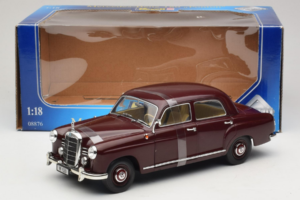 Mercedes 180 Ponton Mørkrød Revell 1:18 08876 Metal — billede 6 af 6