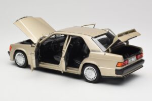 Mercedes 190E W201 2.3-16 Smoke Silver Metallic Norev 1:18 183831 Metal — billede 5 af 8