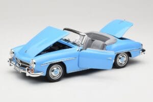 Mercedes 190 SL W121 Lyseblå Norev 1:18 183400 Metal — billede 2 af 8