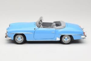 Mercedes 190 SL W121 Lyseblå Norev 1:18 183400 Metal — billede 4 af 8