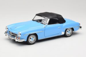 Mercedes 190 SL W121 Lyseblå Norev 1:18 183400 Metal