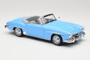 Mercedes 190 SL W121 Lyseblå Norev 1:18 183400 Metal — billede 6 af 8
