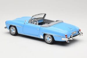 Mercedes 190 SL W121 Lyseblå Norev 1:18 183400 Metal — billede 7 af 8
