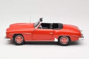 Mercedes 190 SL W121 Guards Red Minichamps 1:18 100037032 Metal — billede 4 af 8