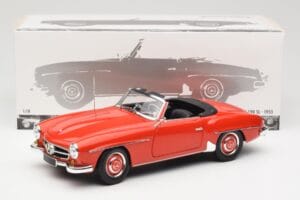 Mercedes 190 SL W121 Guards Red Minichamps 1:18 100037032 Metal — billede 8 af 8