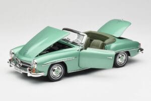 Mercedes 190 SL W121 Lysegrøn Metallic Norev 1:18 183401 Metal — billede 2 af 9
