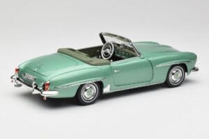 Mercedes 190 SL W121 Lysegrøn Metallic Norev 1:18 183401 Metal — billede 4 af 9