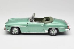 Mercedes 190 SL W121 Lysegrøn Metallic Norev 1:18 183401 Metal — billede 5 af 9