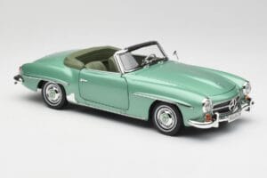 Mercedes 190 SL W121 Lysegrøn Metallic Norev 1:18 183401 Metal — billede 7 af 9