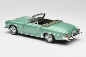 Mercedes 190 SL W121 Lysegrøn Metallic Norev 1:18 183401 Metal — billede 8 af 9