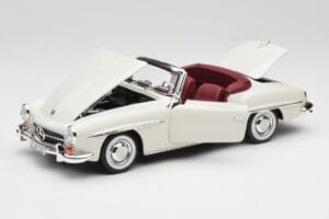Mercedes 190 SL W121 Lysegrå Norev 1:18 B66040710 Metal — billede 2 af 10