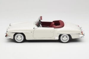 Mercedes 190 SL W121 Lysegrå Norev 1:18 B66040710 Metal — billede 6 af 10