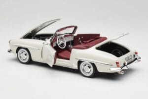 Mercedes 190 SL W121 Lysegrå Norev 1:18 B66040710 Metal — billede 7 af 10