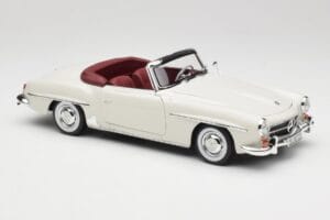 Mercedes 190 SL W121 Lysegrå Norev 1:18 B66040710 Metal — billede 8 af 10