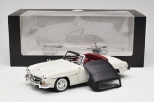 Mercedes 190 SL W121 Lysegrå Norev 1:18 B66040710 Metal — billede 10 af 10