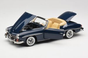 Mercedes 190 SL W121 Middle Blue Norev 1:18 183403 Metal — billede 2 af 8